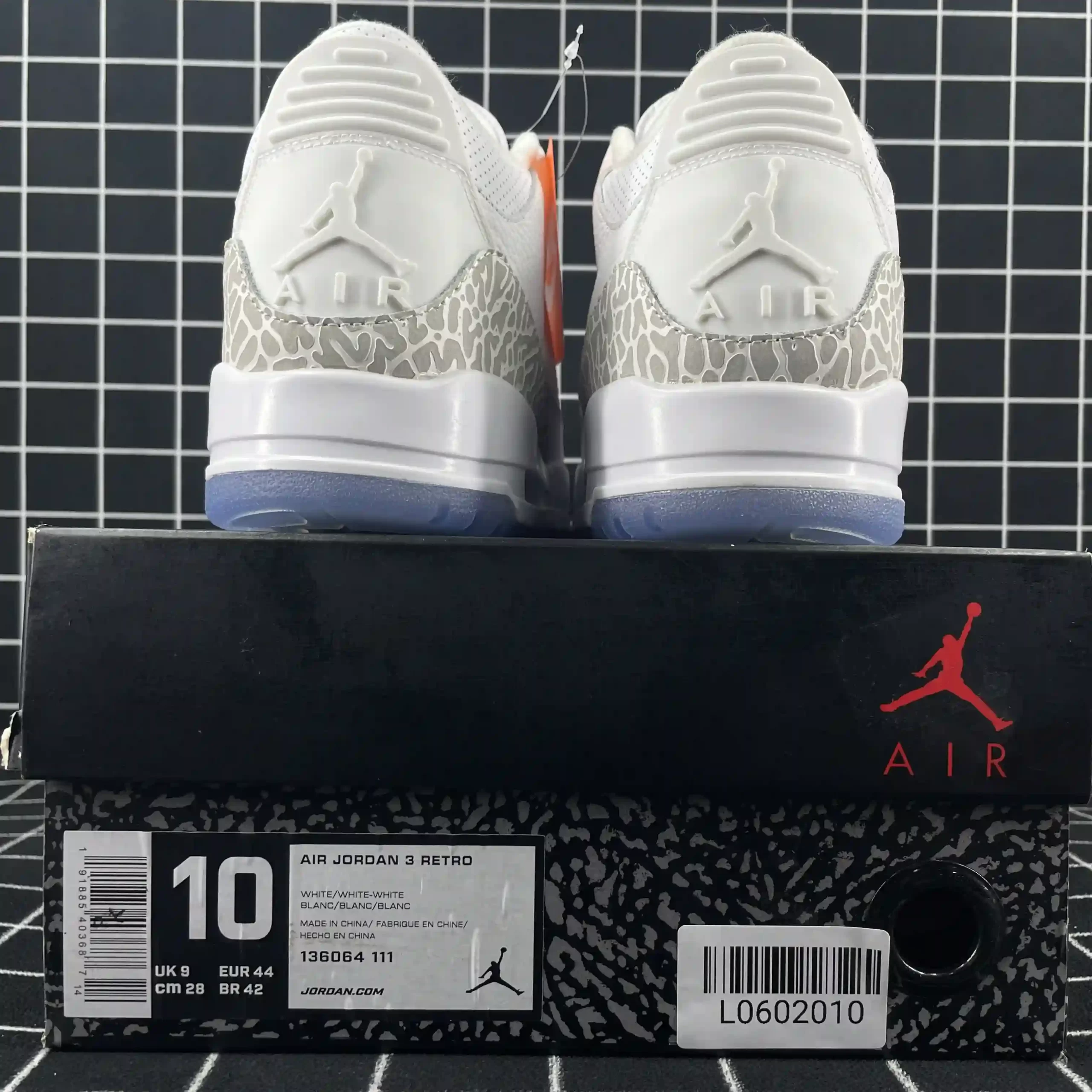 Jordan 3 Retro Pure White (2018) Replica