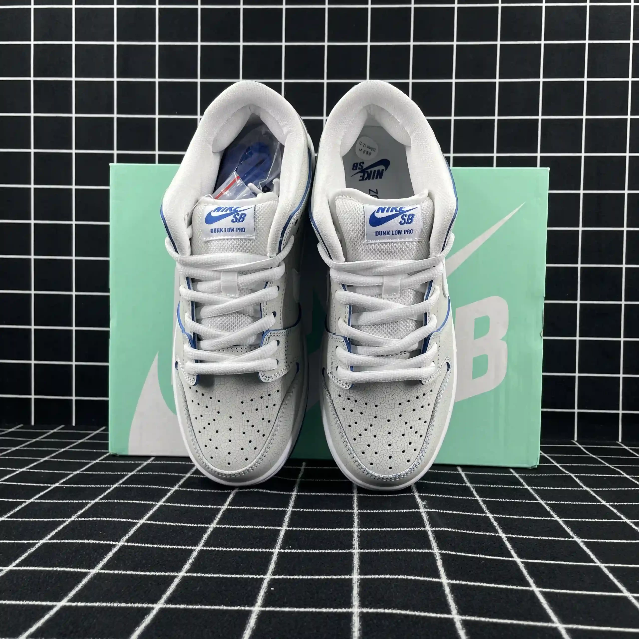 Nike SB Dunk Low Premium White Game Royal Replica