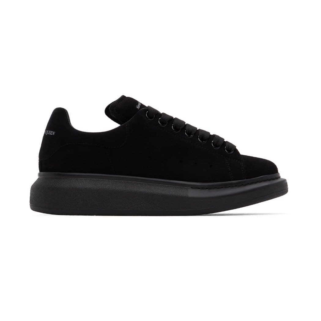 Alexander McQueen Oversized Sneaker Black Suede Goatskin Replica