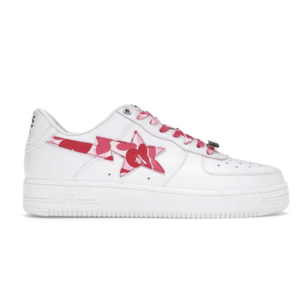 A Bathing Ape Bape Sta Low White ABC Camo Pink Replica