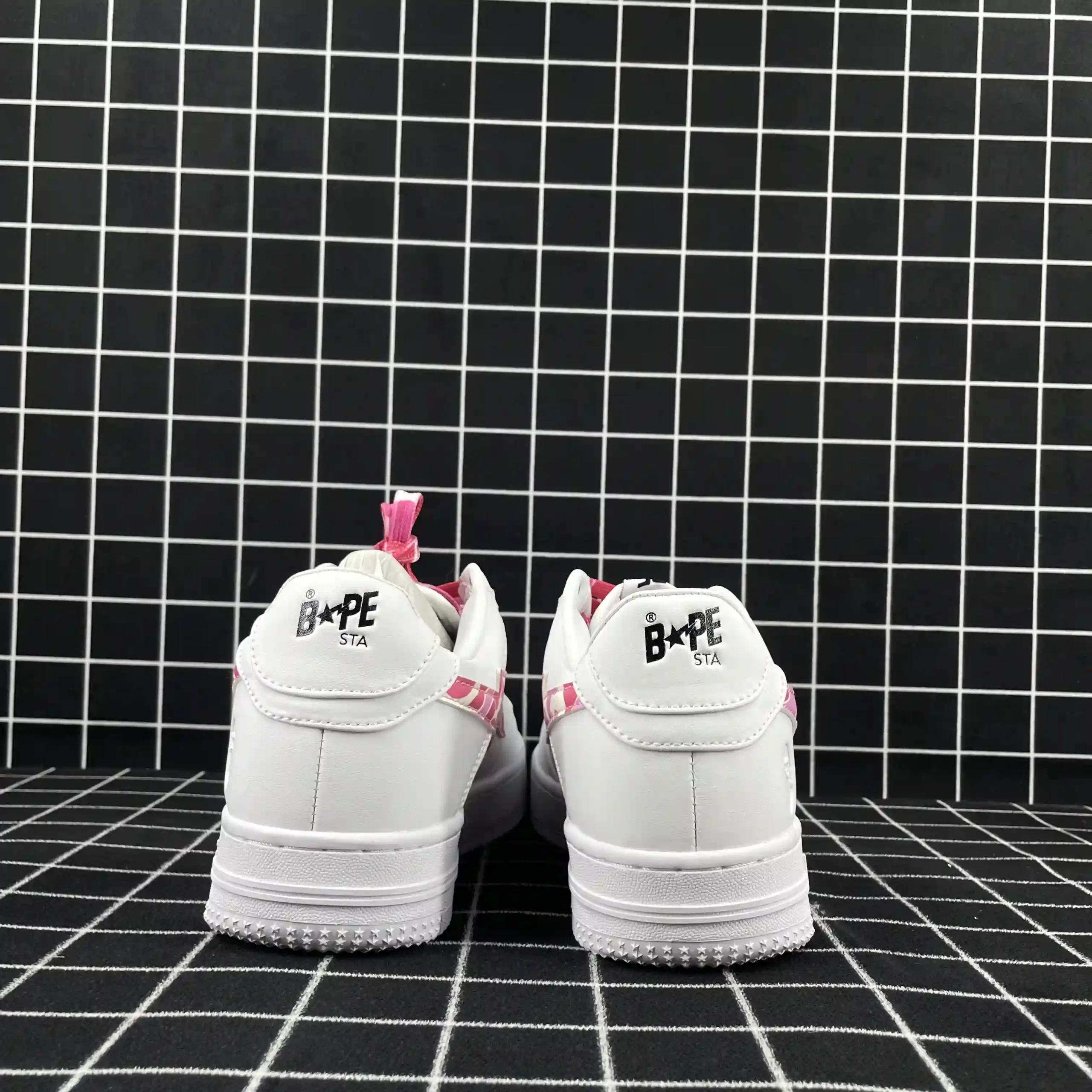 A Bathing Ape Bape Sta Low White ABC Camo Pink Replica