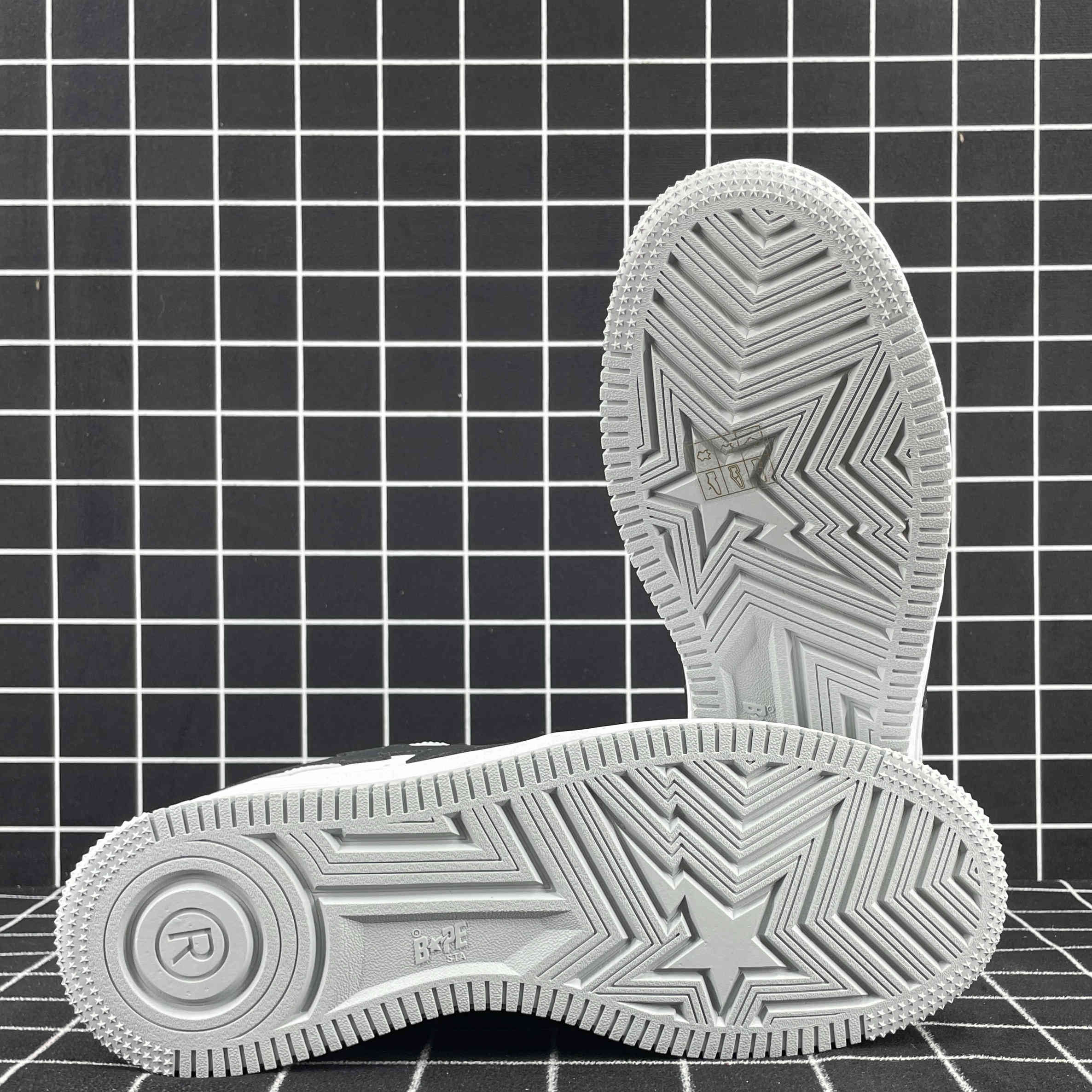 A Bathing Ape Bape Sta Low Grey Black Replica