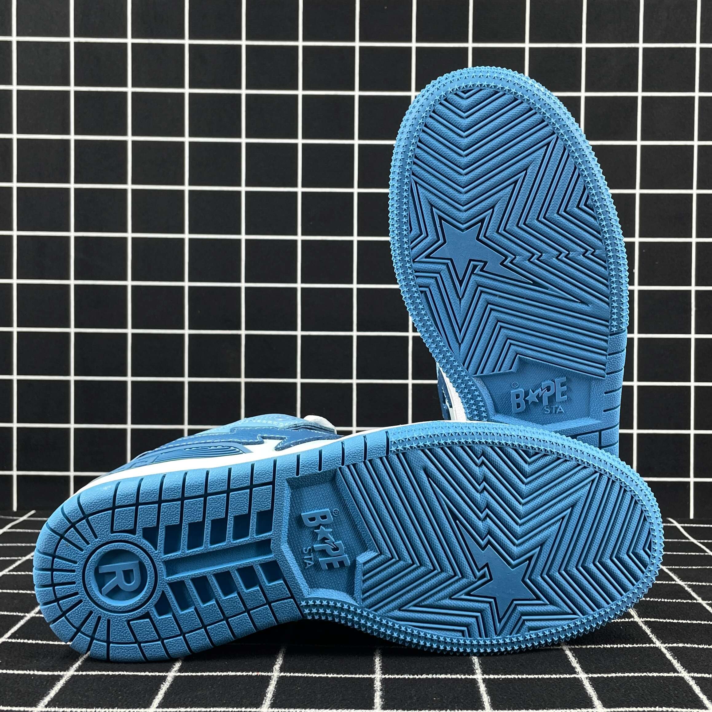 A Bathing Ape Bape Sk8 Sta ABC Camo Blue (2022) Replica