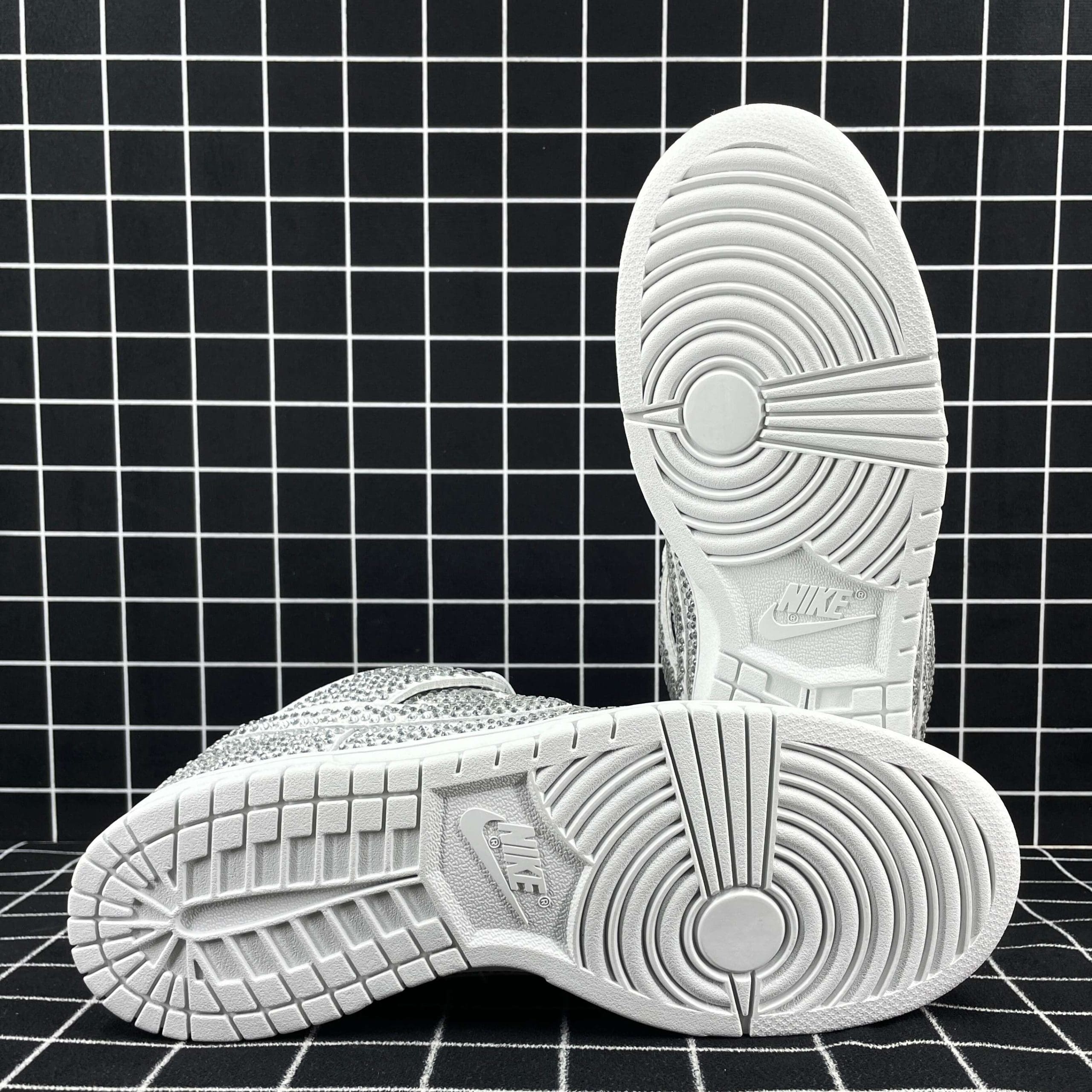 Cactus Plant Flea Market x Swarovski x Dunk Low Pure Platinum Replica