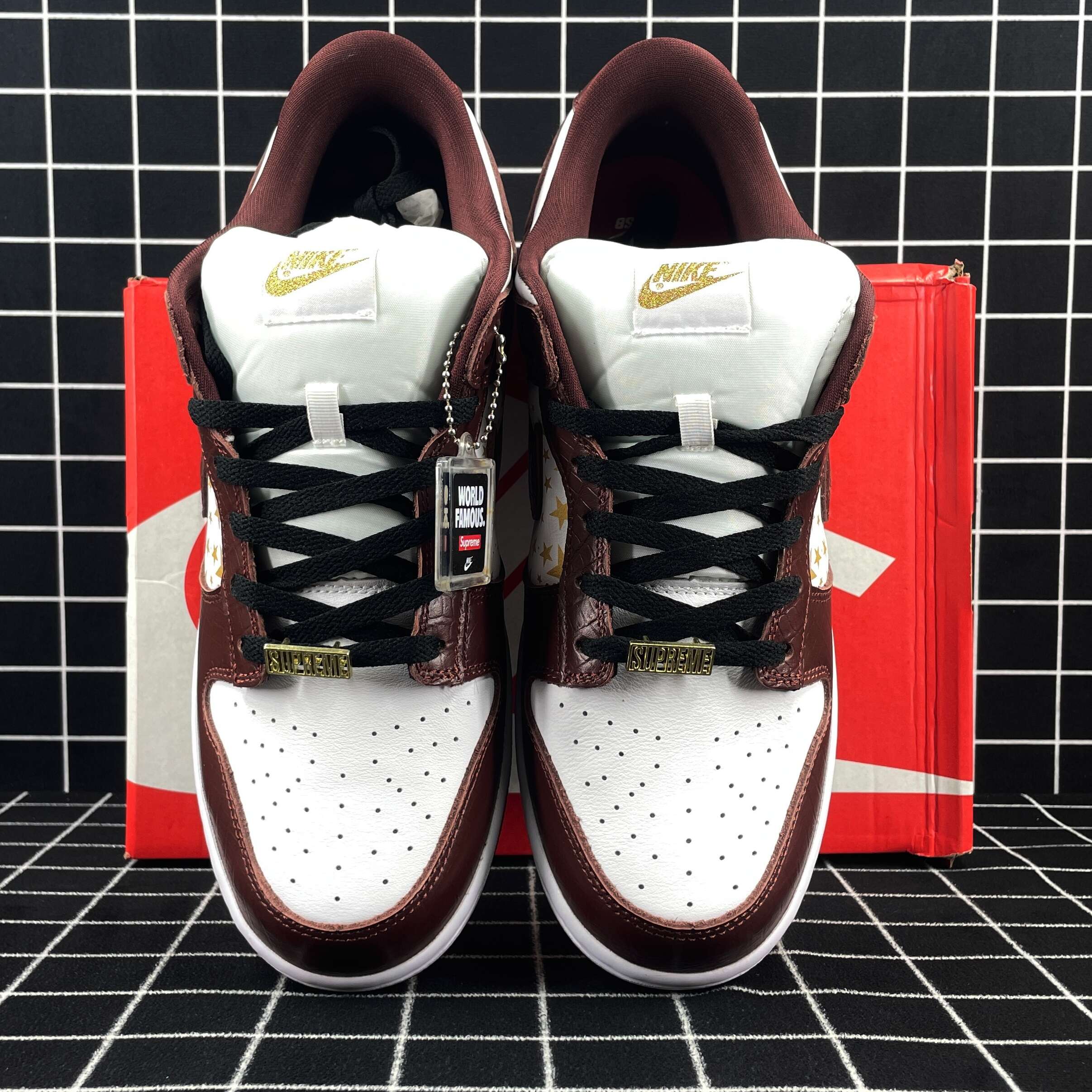 S*pre x dunk low og sb qs barkroot brown replica