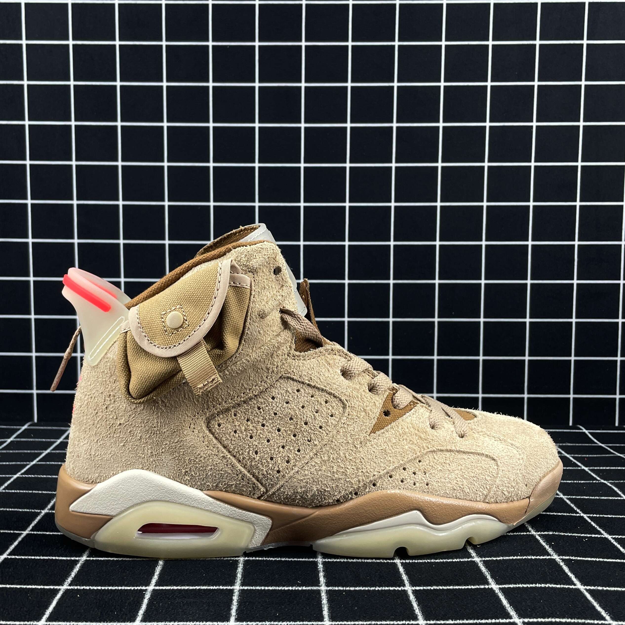 Travis Scott x Air Jordan 6 Retro British Khaki Replica