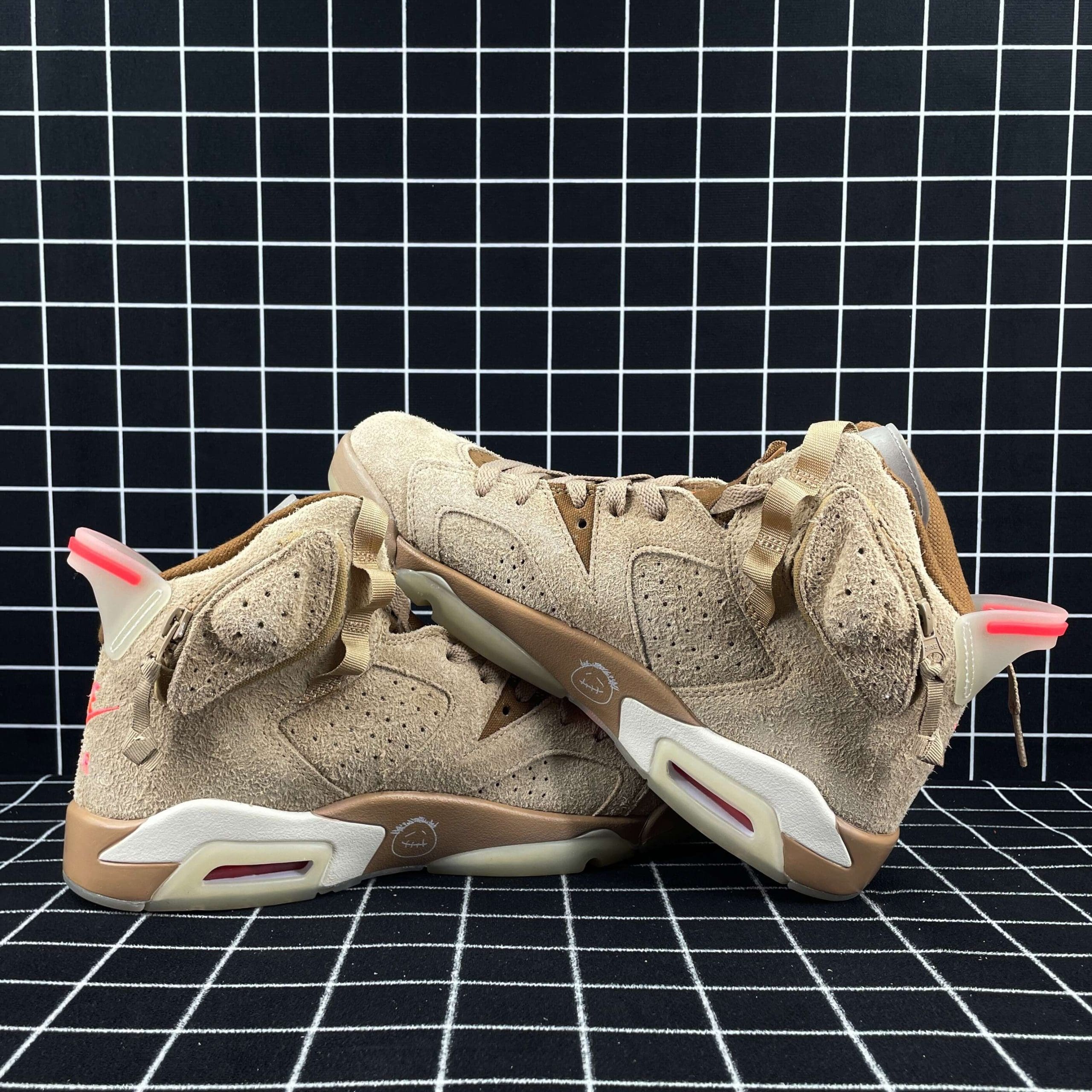 Travis Scott x Air Jordan 6 Retro British Khaki Replica