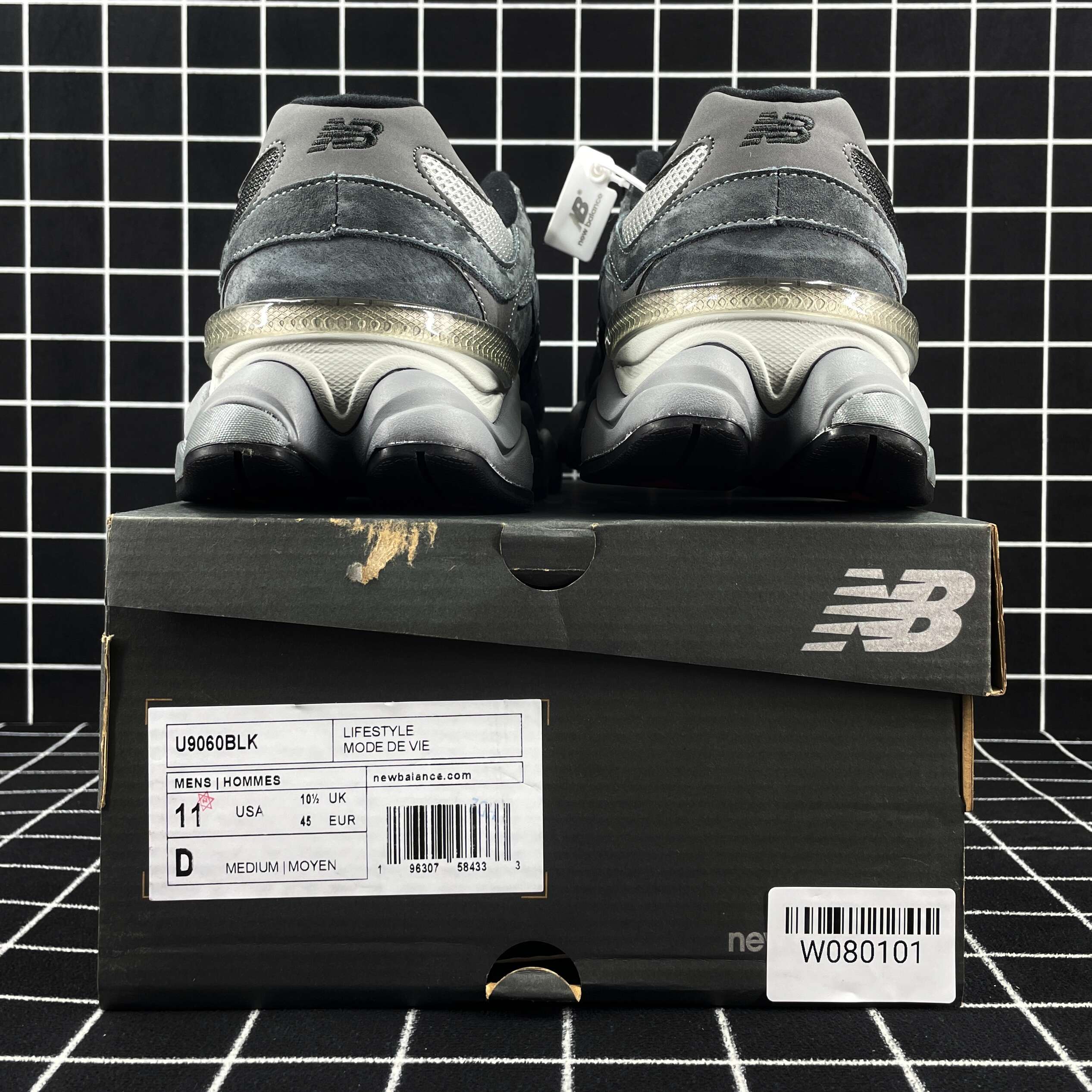 New Balance 9060 Black Castlerock Replica