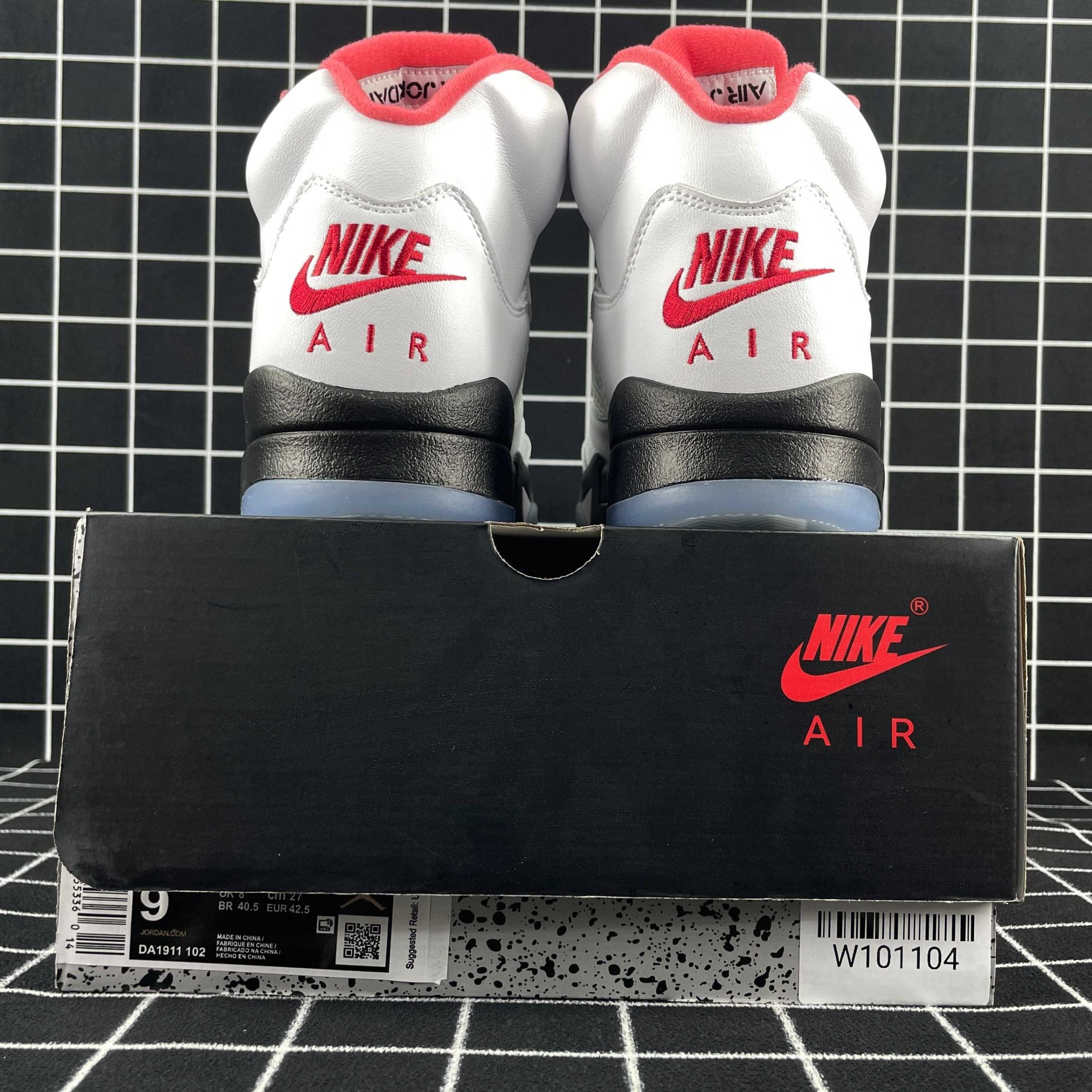 Jordan 5 Retro Fire Red Silver Tongue (2020) Replica