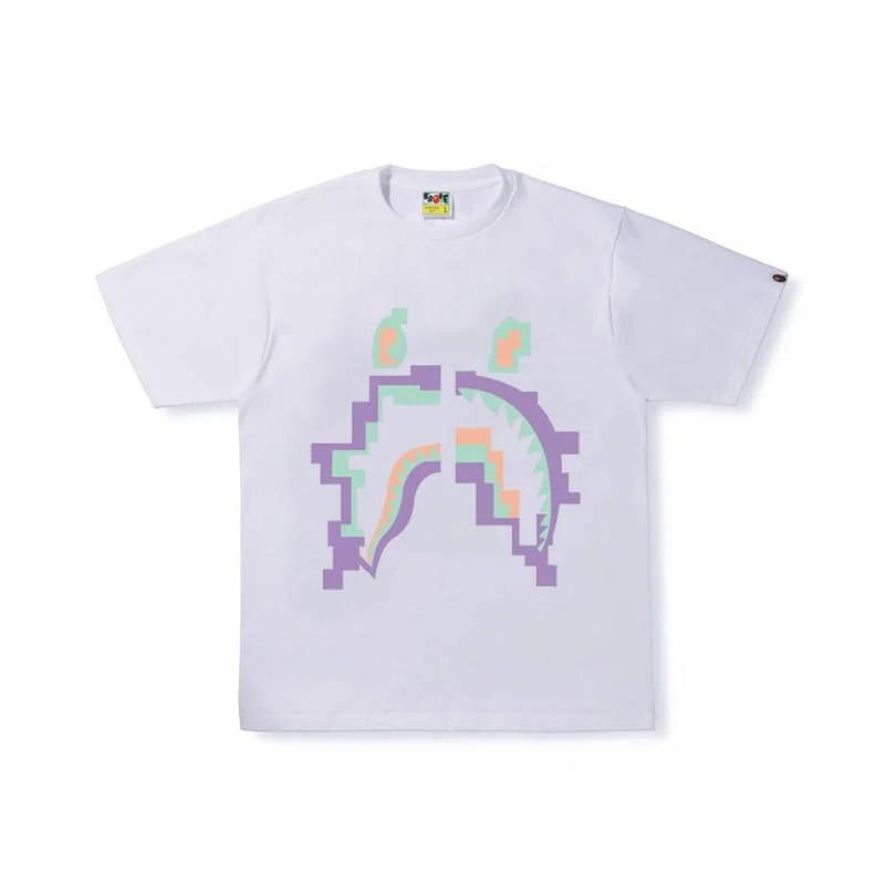 2023 APE Orange Lightning Brown Ape Print Loose Cartoon T to Shirt Unisex Style 2