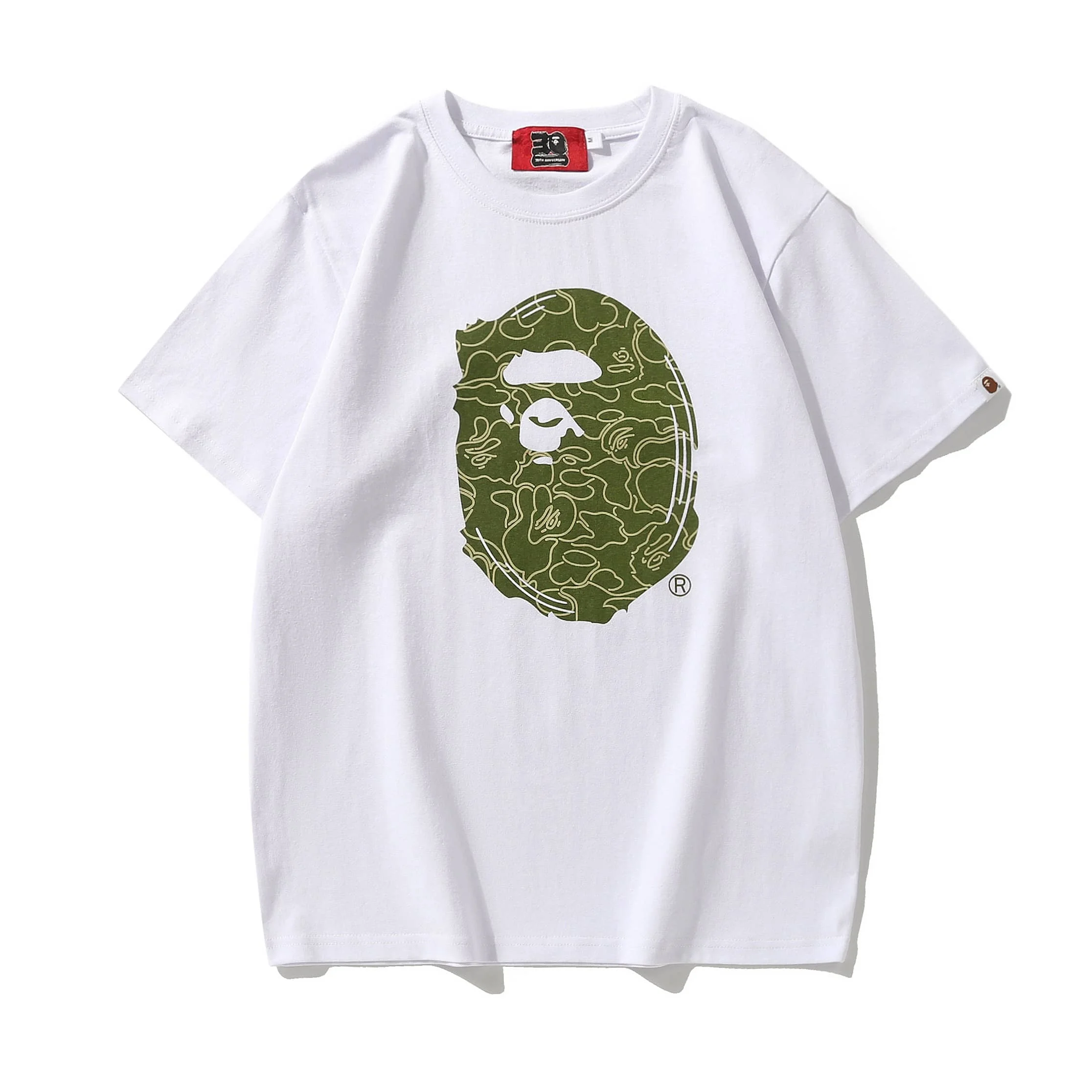 APE 30th Anniversary Limited Edition Ape Head Cotton Fashion T to Shirt Unisex