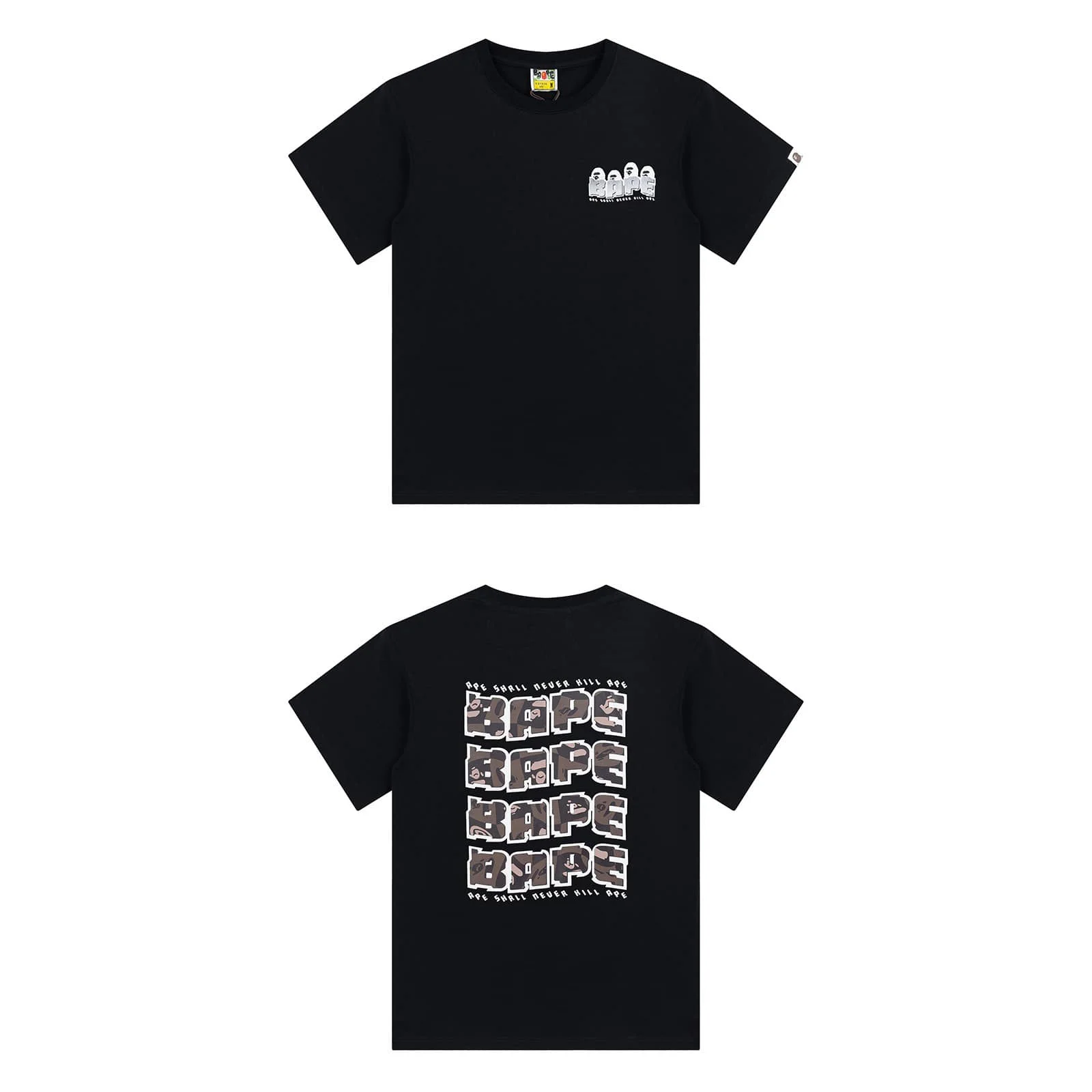 APE Camo Ape Head Print Cotton Casual Fashion T to Shirt Unisex Style 18