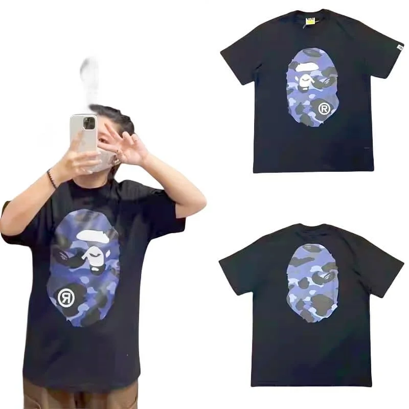 APE Camo Ape Head Print Cotton Casual Fashion T to Shirt Unisex Style 2