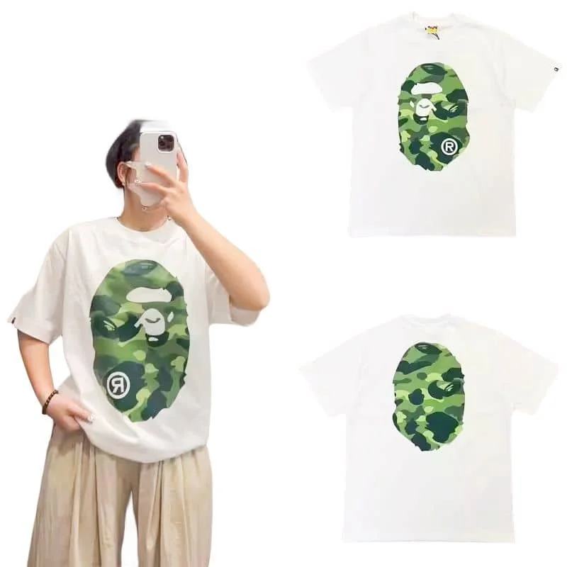 APE Camo Ape Head Print Cotton Casual Fashion T to Shirt Unisex Style 5