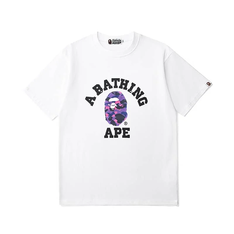 APE Camo Ape Head Print Cotton Casual Fashion T to Shirt Unisex Style 68