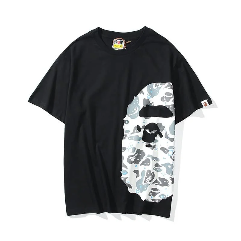 APE Camo Ape Head Print Cotton Casual Fashion T to Shirt Unisex Style 86