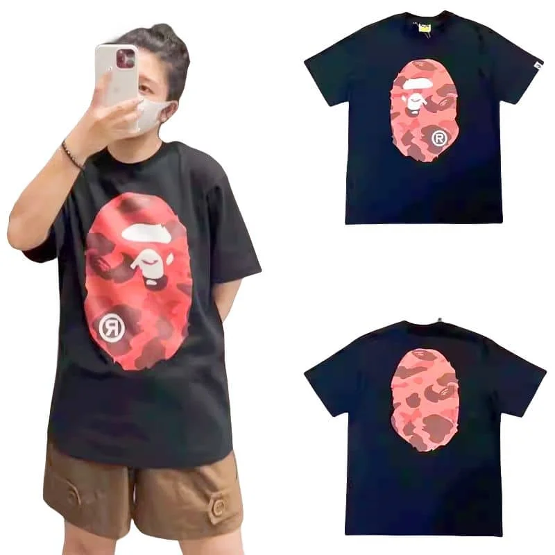 APE Camo Ape Head Print Cotton Casual Fashion T to Shirt Unisex