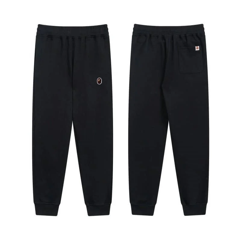 APE Classic Embroidered Logo Solid Color Sport Long Pants Unisex Casual
