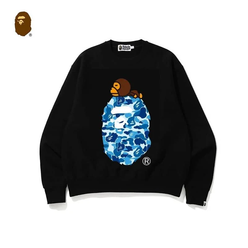 APE Reversible Camo Print Sweatshirt Unisex Spring Autumn Japan Style 11