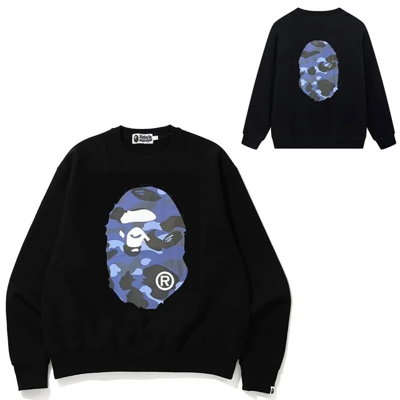 APE Reversible Camo Print Sweatshirt Unisex Spring Autumn Japan Style 7