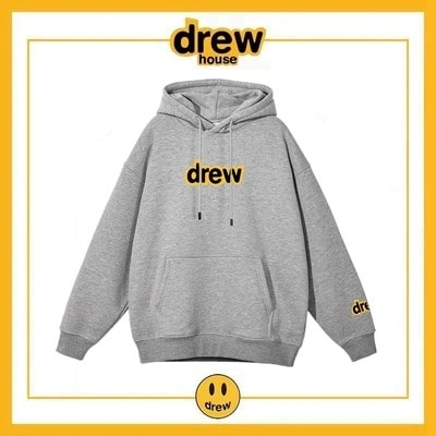 Drew House Cotton Unisex Loose Hoodie Fleece Jacket Style 4
