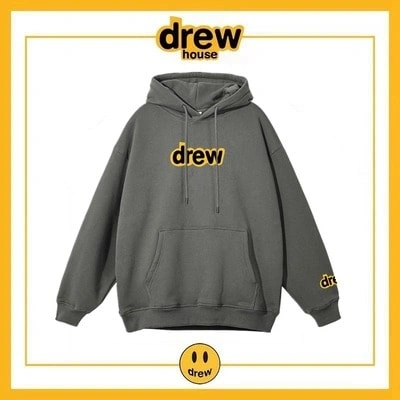 Drew House Cotton Unisex Loose Hoodie Fleece Jacket Style 5
