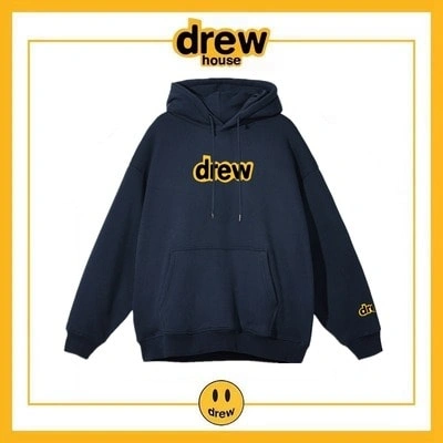 Drew House Cotton Unisex Loose Hoodie Fleece Jacket Style 6