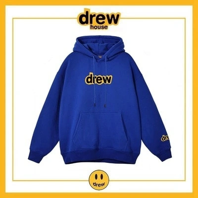 Drew House Cotton Unisex Loose Hoodie Fleece Jacket Style 8