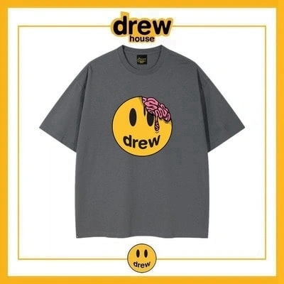 Drew House Distressed Short Sleeve T-Shirt Unisex Cotton Summer Top Style 20