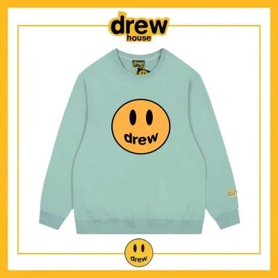 Drew House Fleece Sweatshirt Round Neck Unisex Cotton Style 6