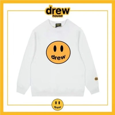 Drew House Fleece Sweatshirt Round Neck Unisex Cotton Style 7
