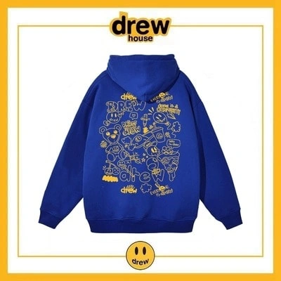 Drew House Hoodie Cotton Fleece Unisex Loose Jacket Style 10