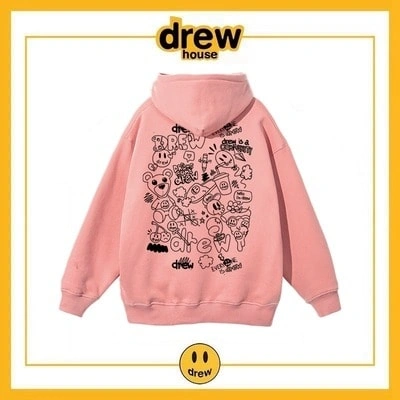 Drew House Hoodie Cotton Fleece Unisex Loose Jacket Style 11