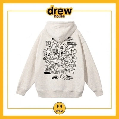 Drew House Hoodie Cotton Fleece Unisex Loose Jacket Style 5