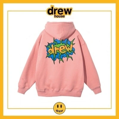 Drew House Hoodie Cotton Fleece Unisex Loose Student Jacket Style 11