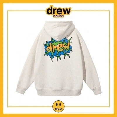 Drew House Hoodie Cotton Fleece Unisex Loose Student Jacket Style 5