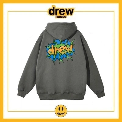 Drew House Hoodie Cotton Fleece Unisex Loose Student Jacket Style 7