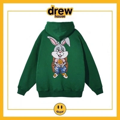 Drew House Hoodie Cotton Fleece Unisex Pullover Style 12