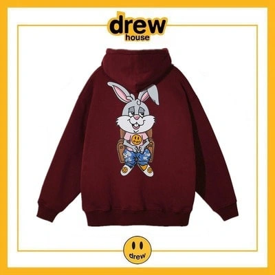 Drew House Hoodie Cotton Fleece Unisex Pullover Style 9