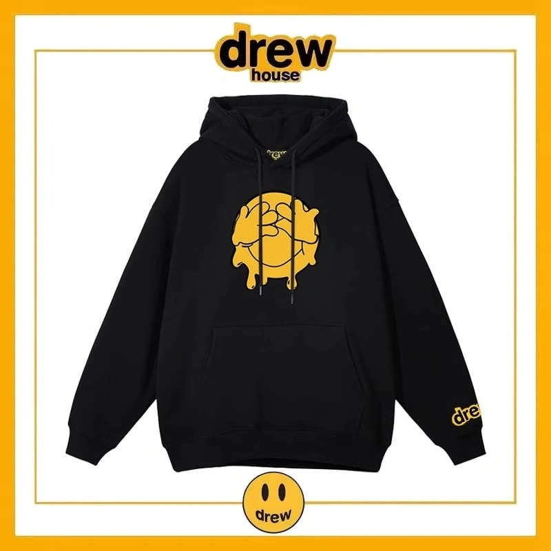 Drew House Hoodie Cotton Loose Unisex Fleece Jacket Style 6