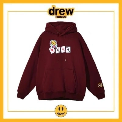Drew House Hoodie Fleece Cotton Unisex Loose Pullover Style 13