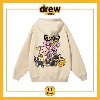 Drew House Hoodie Fleece Unisex Oversized Pullover Style 1