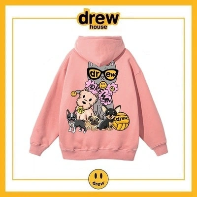 Drew House Hoodie Fleece Unisex Oversized Pullover Style 11