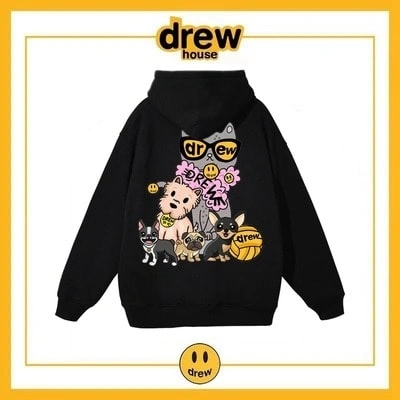 Drew House Hoodie Fleece Unisex Oversized Pullover Style 4