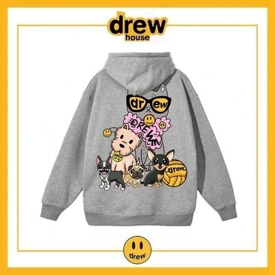 Drew House Hoodie Fleece Unisex Oversized Pullover Style 6