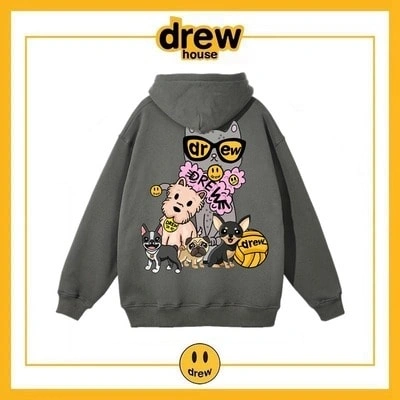 Drew House Hoodie Fleece Unisex Oversized Pullover Style 7