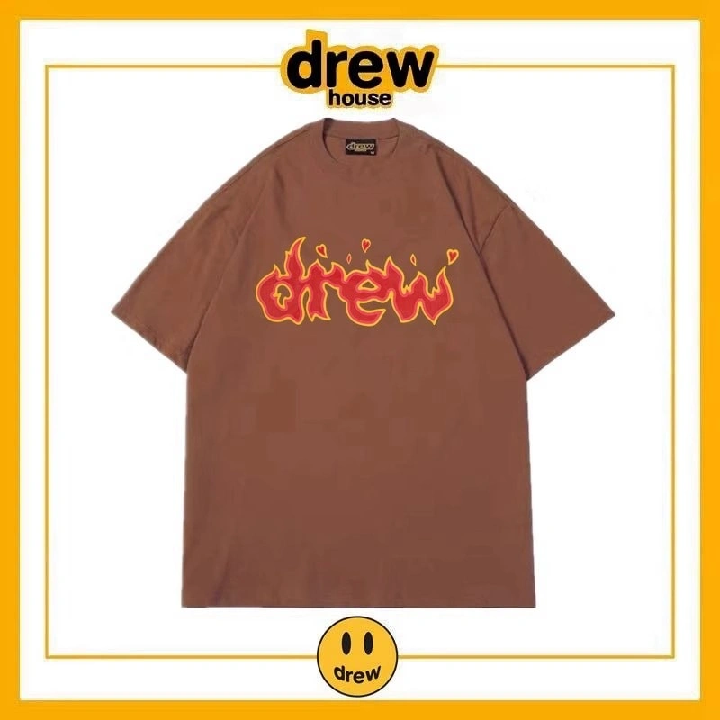 Drew House Letter Short Sleeve T-Shirt Unisex Summer Top Style 23