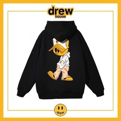 Drew House Print Hoodie Unisex Cotton Fleece Jacket Style 4