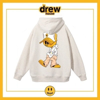 Drew House Print Hoodie Unisex Cotton Fleece Jacket Style 5