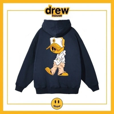Drew House Print Hoodie Unisex Cotton Fleece Jacket Style 8